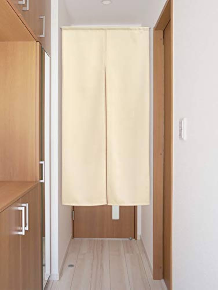 暖簾　７５✕１３０cm のれん工房 防炎 のれん 無地 厚手 14色 幅61cm〜130cm 丈141cm